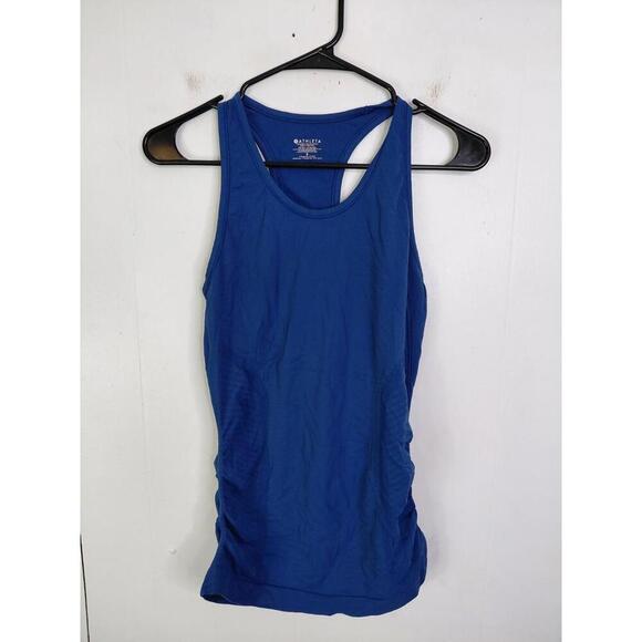 Athleta Top Womens S Speedlight Seamless Tank Royal Blue Workout Yoga Running - Picture 1 of 6